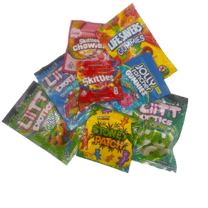 Dean and Deluca Gummies | 500 MG THC | Purple Penthouse